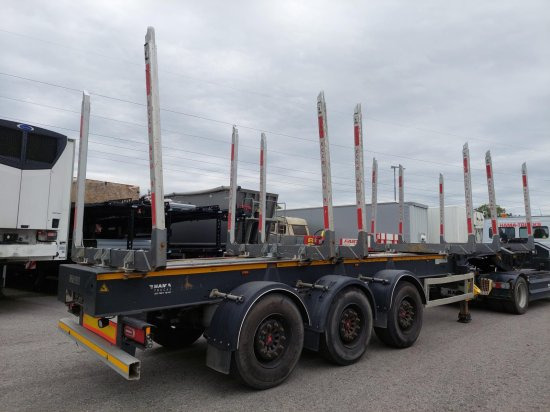 DOLL Holzauflieger H3S-12, Tydraul , Langholz, 2+4 verstellbare Rungenpaare, Langholz, Liftachse, - Semi-trailer pengangkut kayu: gambar 4 DOLL Holzauflieger H3S-12, Tydraul , Langholz, 2+4 verstellbare Rungenpaare, Langholz, Liftachse, - Semi-trailer pengangkut kayu: gambar 4
