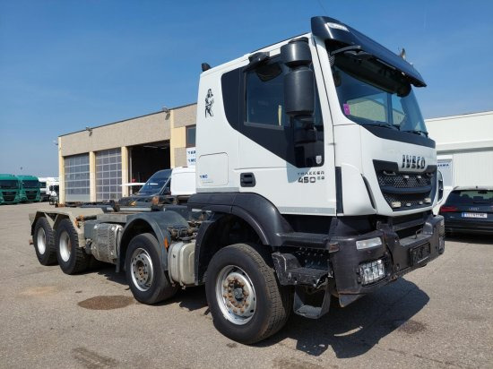 Iveco 8x4 Meiller Abroller, Automatik, E6, Retarder, - Hook lift, Truk derek: gambar 3 Iveco 8x4 Meiller Abroller, Automatik, E6, Retarder, - Hook lift, Truk derek: gambar 3
