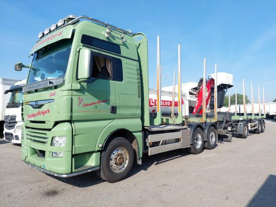 MAN TGX 26.500 6x4x4 Holztransporter, Motor Neu OHNE ANHÄNGER - Truk logging, Truk derek: gambar 1 MAN TGX 26.500 6x4x4 Holztransporter, Motor Neu OHNE ANHÄNGER - Truk logging, Truk derek: gambar 1