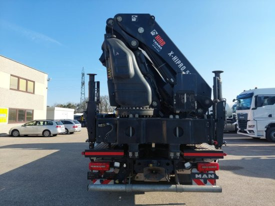 MAN TGX 26.510 BL Pritsche, Intarder, HIAB X-HIPRO 558EP-5, Alu-Felgen, Lenkachse, - Truk flatbed, Truk derek: gambar 5 MAN TGX 26.510 BL Pritsche, Intarder, HIAB X-HIPRO 558EP-5, Alu-Felgen, Lenkachse, - Truk flatbed, Truk derek: gambar 5