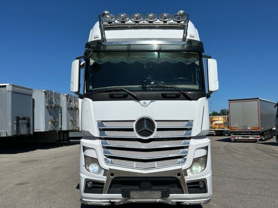 Mercedes-Benz Actros 2545 L 6x2, Retarder, Pritsche, Hiab XS 166 D-4 PRO, E5 - Truk flatbed, Truk derek: gambar 2 Mercedes-Benz Actros 2545 L 6x2, Retarder, Pritsche, Hiab XS 166 D-4 PRO, E5 - Truk flatbed, Truk derek: gambar 2