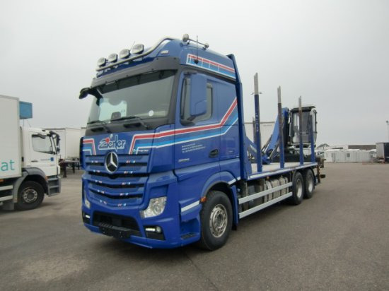 Mercedes-Benz Actros 2653 6x4 Holz Palfinger Kabinenkran - Truk logging, Truk derek: gambar 1 Mercedes-Benz Actros 2653 6x4 Holz Palfinger Kabinenkran - Truk logging, Truk derek: gambar 1