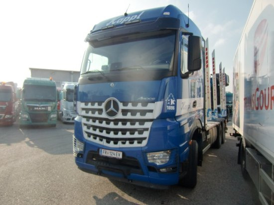 Mercedes-Benz Arocs 3353 6x4 Holztransp., Palfinger Kran Epsilon - Truk logging, Truk derek: gambar 3 Mercedes-Benz Arocs 3353 6x4 Holztransp., Palfinger Kran Epsilon - Truk logging, Truk derek: gambar 3