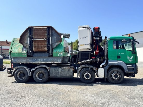 MAN TGS 35.540 8x4 mit Komptech-Zusatzeinheit - Mesin kehutanan, Truk: gambar 4 MAN TGS 35.540 8x4 mit Komptech-Zusatzeinheit - Mesin kehutanan, Truk: gambar 4