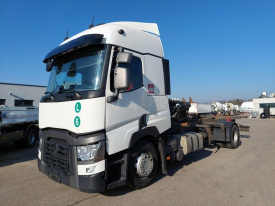 Renault T430 BDF-Wechselfahrgestell, 4x2 LL, EURO6, VEB+ - Pengangkut kontainer/ Container truck: gambar 1 Renault T430 BDF-Wechselfahrgestell, 4x2 LL, EURO6, VEB+ - Pengangkut kontainer/ Container truck: gambar 1