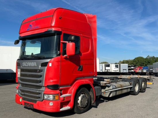 Scania R410 6x2 Topline, BDF, E6, Automatik, Redarter, Standklima, Liftachse - Pengangkut kontainer/ Container truck: gambar 1 Scania R410 6x2 Topline, BDF, E6, Automatik, Redarter, Standklima, Liftachse - Pengangkut kontainer/ Container truck: gambar 1