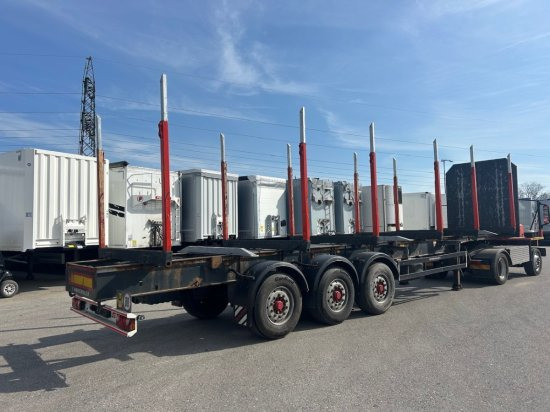 Schwarzmüller Holzauflieger 6 Rungenpaare, BPW-Achsen - Semi-trailer pengangkut kayu: gambar 3 Schwarzmüller Holzauflieger 6 Rungenpaare, BPW-Achsen - Semi-trailer pengangkut kayu: gambar 3
