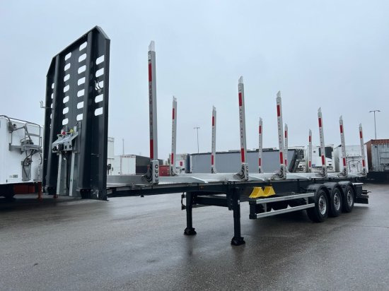 Schwarzmüller Y-Serie, Holzauflieger, 6 Rungenpaare, SAF-Achsen, Liftachse - Semi-trailer pengangkut kayu: gambar 1 Schwarzmüller Y-Serie, Holzauflieger, 6 Rungenpaare, SAF-Achsen, Liftachse - Semi-trailer pengangkut kayu: gambar 1
