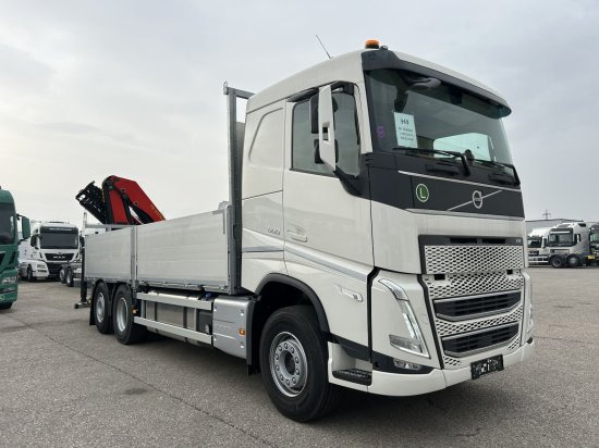 Volvo FH 500 6X2 Euro6, Retarder, Pritsche, Palfinger PK22002-EH - Truk flatbed, Truk derek: gambar 3 Volvo FH 500 6X2 Euro6, Retarder, Pritsche, Palfinger PK22002-EH - Truk flatbed, Truk derek: gambar 3