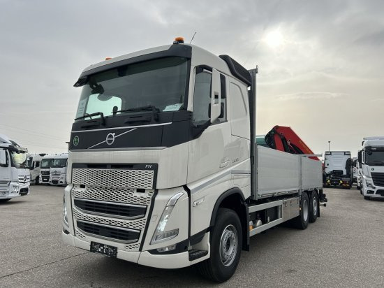 Volvo FH 500 6X2 Euro6, Retarder, Pritsche, Palfinger PK22002-EH - Truk flatbed, Truk derek: gambar 1 Volvo FH 500 6X2 Euro6, Retarder, Pritsche, Palfinger PK22002-EH - Truk flatbed, Truk derek: gambar 1