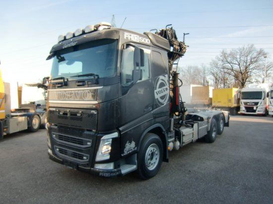 Volvo FH 500 6x2, Schrottkran, Waage, E6, Liftachse - Hook lift, Truk derek: gambar 1 Volvo FH 500 6x2, Schrottkran, Waage, E6, Liftachse - Hook lift, Truk derek: gambar 1