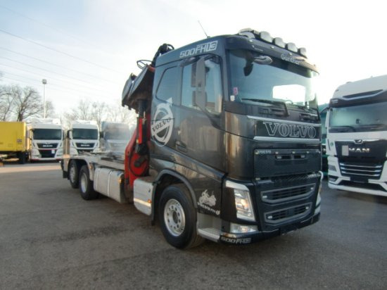 Volvo FH 500 6x2, Schrottkran, Waage, E6, Liftachse - Hook lift, Truk derek: gambar 3 Volvo FH 500 6x2, Schrottkran, Waage, E6, Liftachse - Hook lift, Truk derek: gambar 3