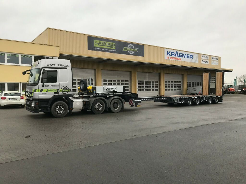 Faymonville 4-(2+2)-Achs-Tele-Semi m. Radmulden u. Rampen - Semi-trailer low bed: gambar 3 Faymonville 4-(2+2)-Achs-Tele-Semi m. Radmulden u. Rampen - Semi-trailer low bed: gambar 3