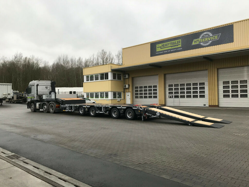 Faymonville 4-(2+2)-Achs-Tele-Semi m. Radmulden u. Rampen - Semi-trailer low bed: gambar 2 Faymonville 4-(2+2)-Achs-Tele-Semi m. Radmulden u. Rampen - Semi-trailer low bed: gambar 2