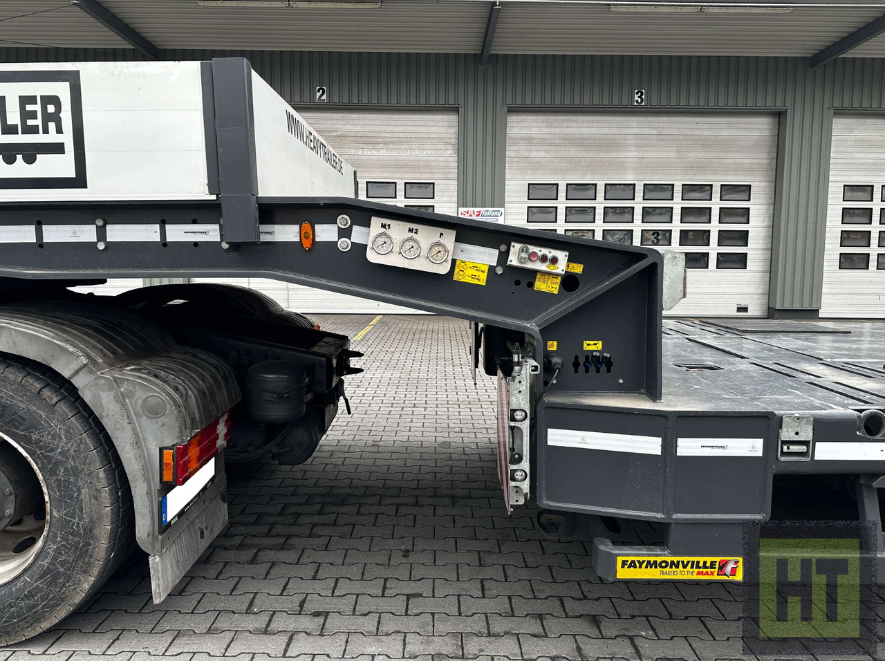 Faymonville 5-Achs-Tele-Semi-Halbachsen-Twinaxle-hydr Rampen - Semi-trailer low bed: gambar 4 Faymonville 5-Achs-Tele-Semi-Halbachsen-Twinaxle-hydr Rampen - Semi-trailer low bed: gambar 4