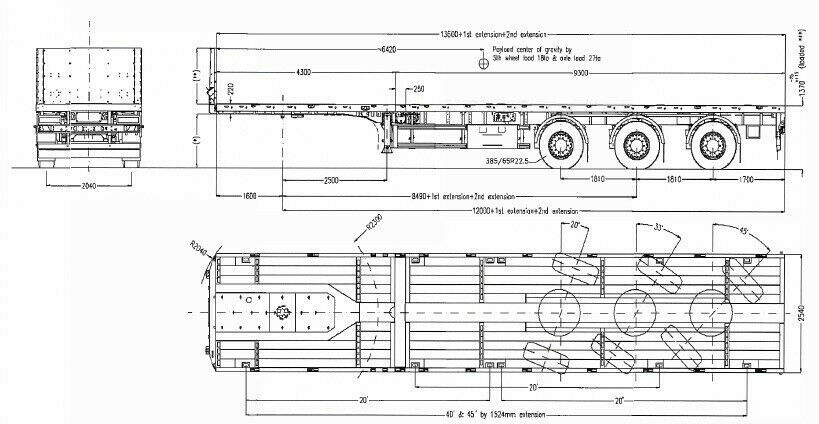 Faymonville MAX Trailer 3-Achs-Doppeltele-Plateau zwangsgel. - Semi-trailer flatbed: gambar 5 Faymonville MAX Trailer 3-Achs-Doppeltele-Plateau zwangsgel. - Semi-trailer flatbed: gambar 5