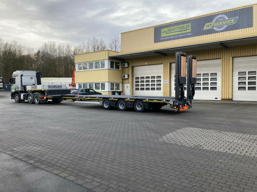 Goldhofer 3-Achs-Semi Stepstar mit hydr. Rampen  - Semi-trailer low bed: gambar 1 Goldhofer 3-Achs-Semi Stepstar mit hydr. Rampen  - Semi-trailer low bed: gambar 1