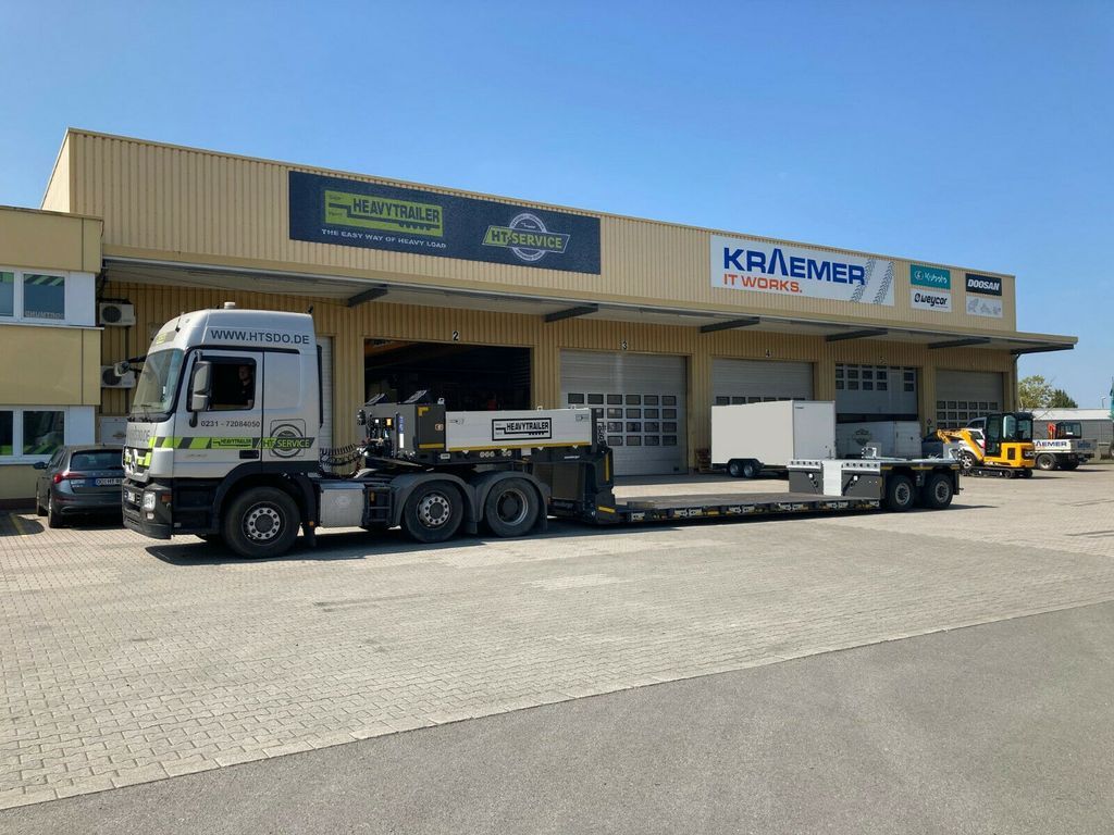 Meusburger 2-Achs-Tiefbett-Sattelauflieger mit Pendelachsen - Semi-trailer low bed: gambar 2 Meusburger 2-Achs-Tiefbett-Sattelauflieger mit Pendelachsen - Semi-trailer low bed: gambar 2