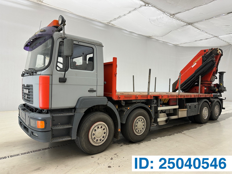 MAN 41.414 - 8x4 - Truk flatbed, Truk derek: gambar 1 MAN 41.414 - 8x4 - Truk flatbed, Truk derek: gambar 1