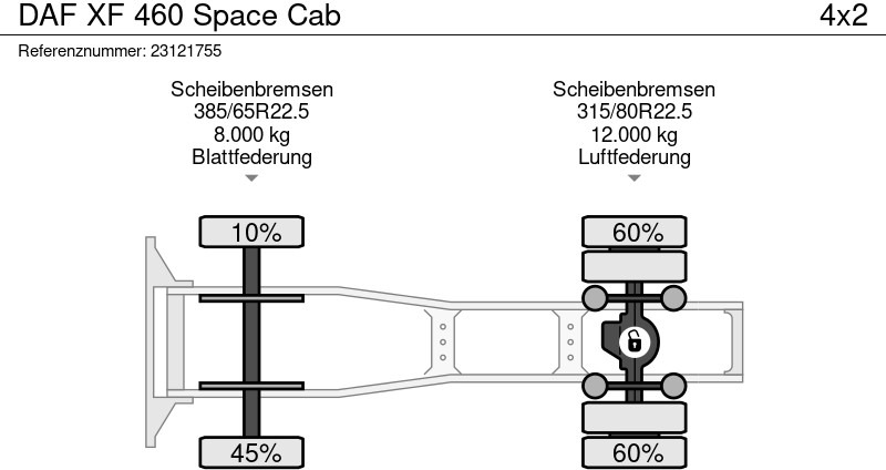 Tractor head DAF XF 460 Space Cab: gambar 13