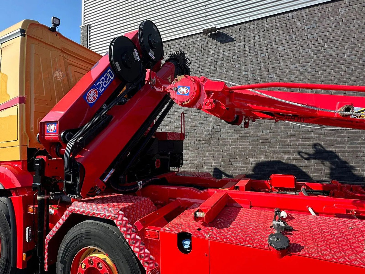 Hook lift, Truk derek Mercedes-Benz Arocs 3253 L ENA 8X2/4 HMF2820 KRAAN / KRAN/ CRA: gambar 21
