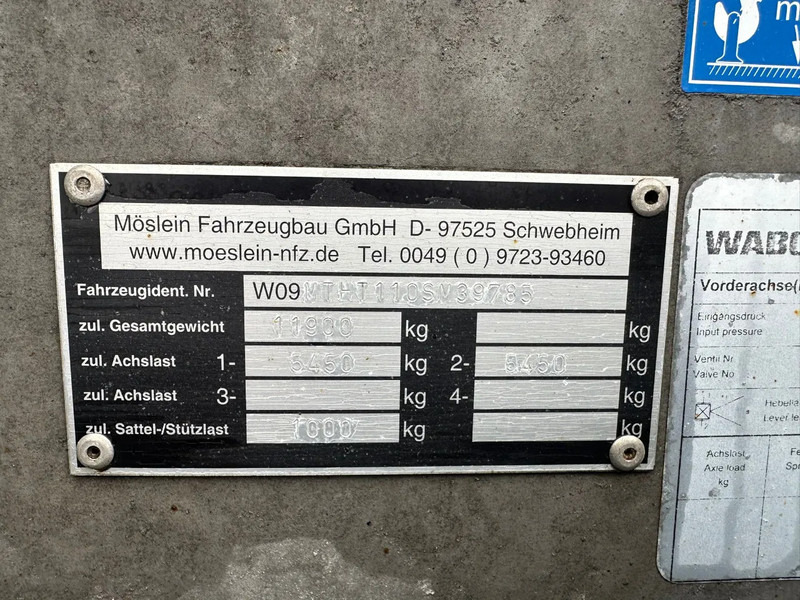 Trailer flatbed Möslein THT 11 BL G 2 ASSER TANDEM AANHANGER MET OPRIJPLANKEN: gambar 19