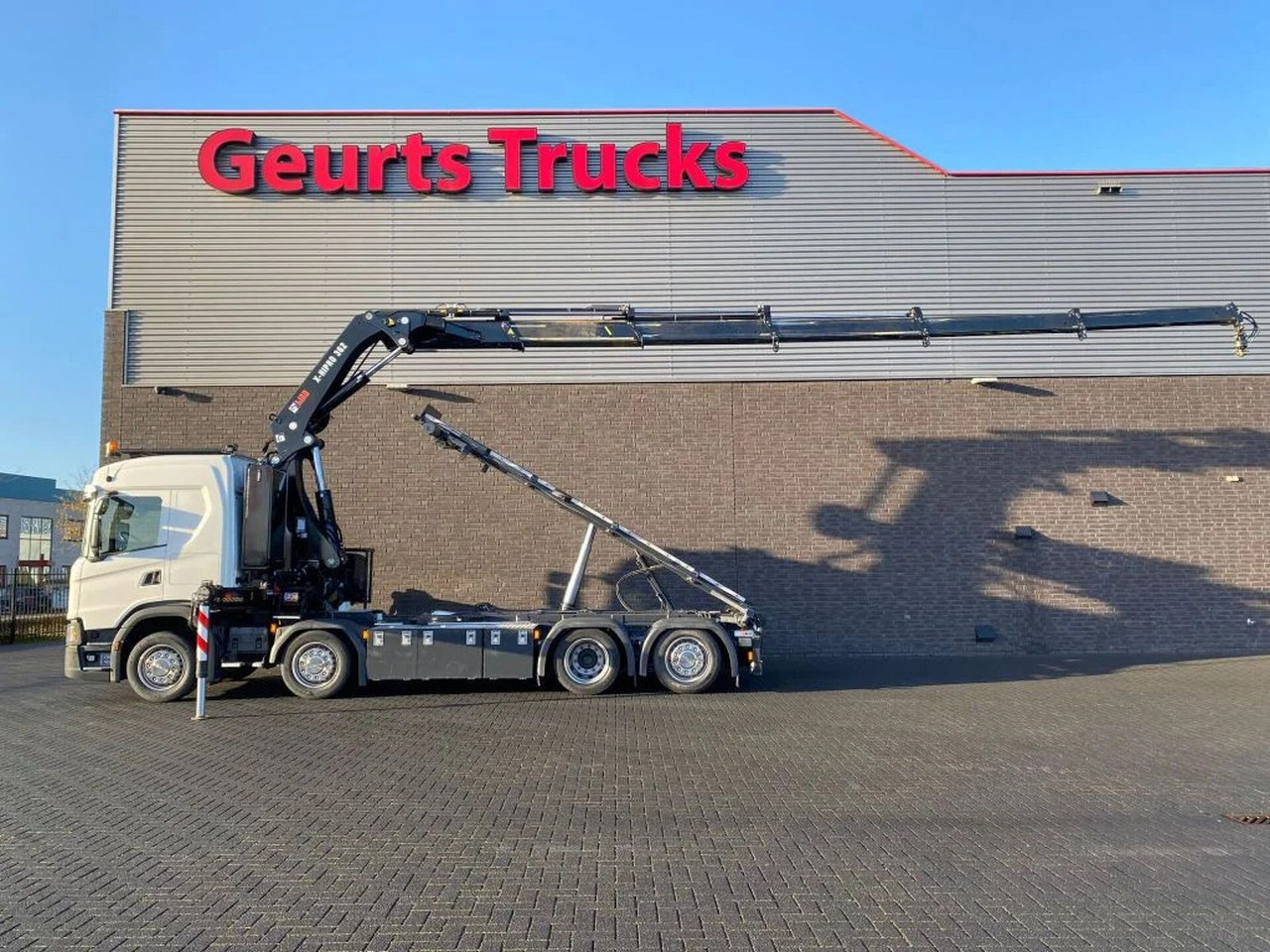 Scania G500 NGS 8X2 MET 3 ZIJDIGE KABELSYSTEEM + HIAB 3 - Hook lift, Truk derek: gambar 1 Scania G500 NGS 8X2 MET 3 ZIJDIGE KABELSYSTEEM + HIAB 3 - Hook lift, Truk derek: gambar 1