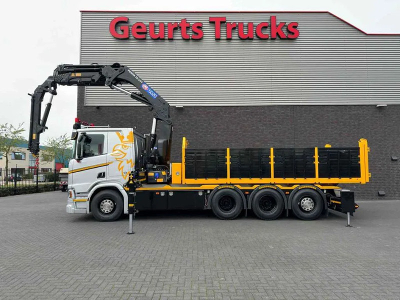 Truk jungkit, Truk derek Scania R530 V8 NGS 8X4 TRIDEM MET HYVA 2Z KIPPER + HMF 5020-K6 + JIB FJ1000-K5 KRAAN/KRAN/CRANE/GRUA: gambar 9