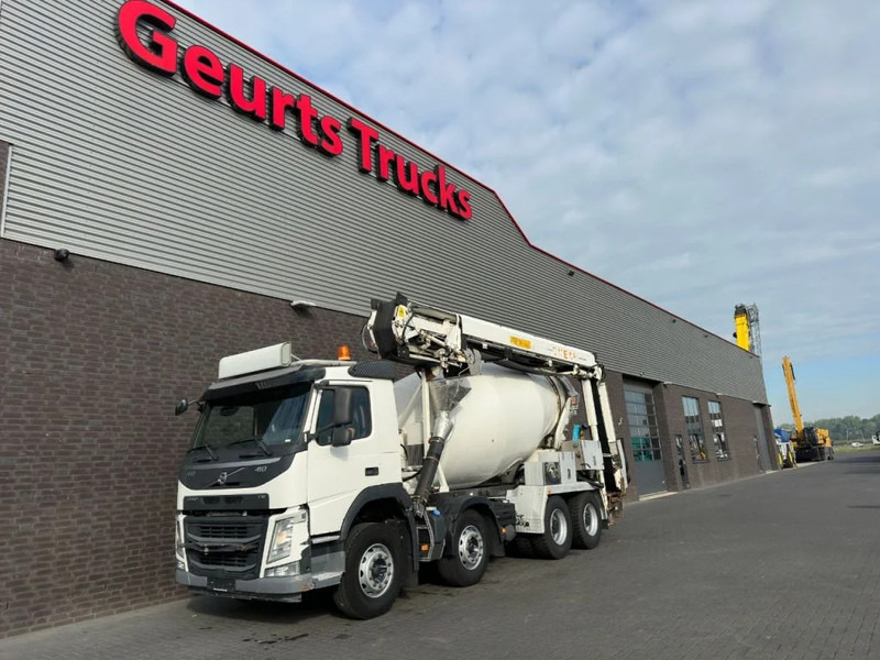 Volvo FM 410 8X4 + STETTER 9 M3 MIXER/MISCHER + THEAM 15 M TRANSPORTBAND/BELT - Truk pengaduk beton: gambar 2 Volvo FM 410 8X4 + STETTER 9 M3 MIXER/MISCHER + THEAM 15 M TRANSPORTBAND/BELT - Truk pengaduk beton: gambar 2