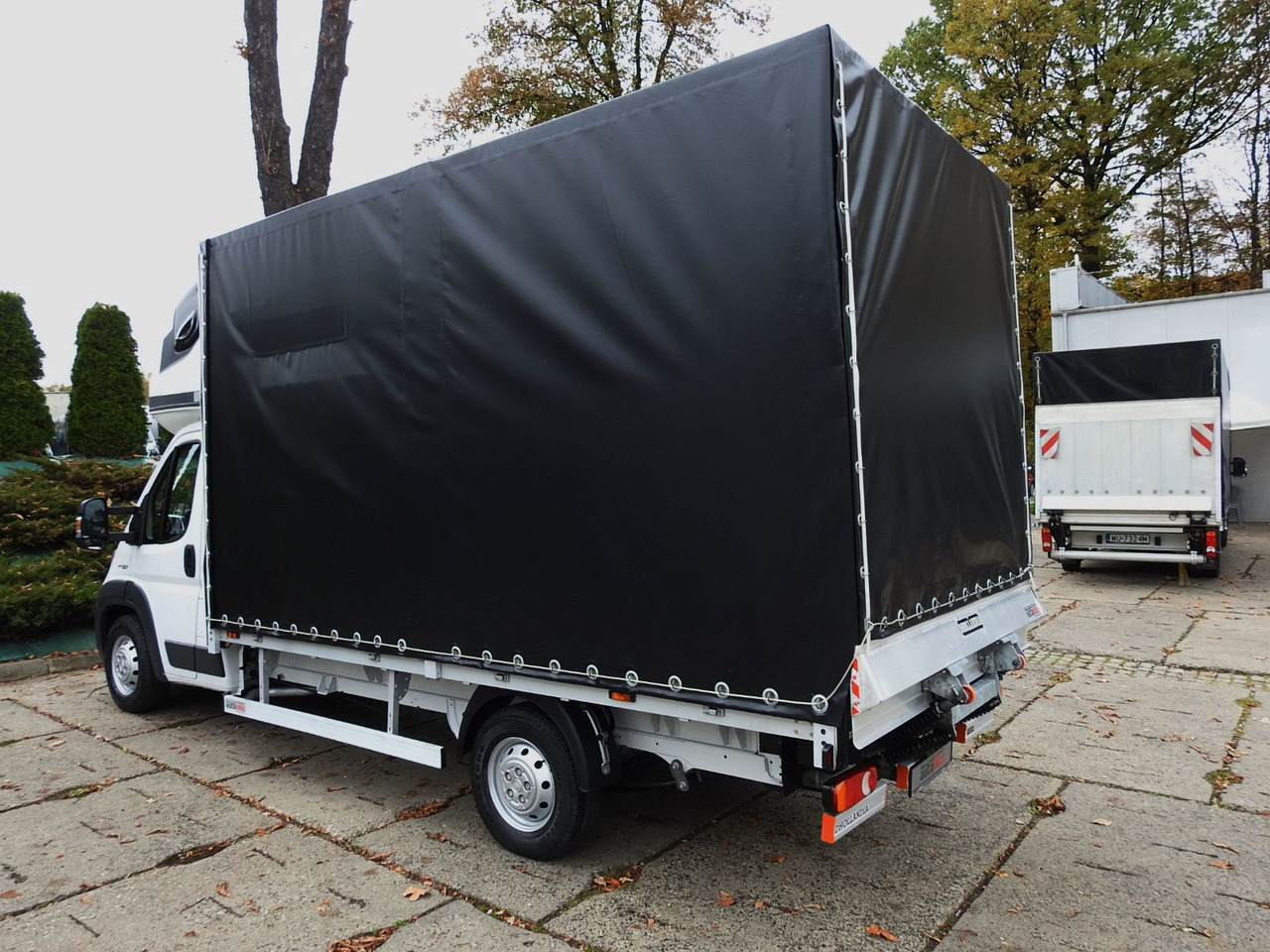 Van dengan terpal samping Fiat DUCATO PRITSCHE PLANE AUFZUG 8 PALETTEN  WEBASTO: gambar 9