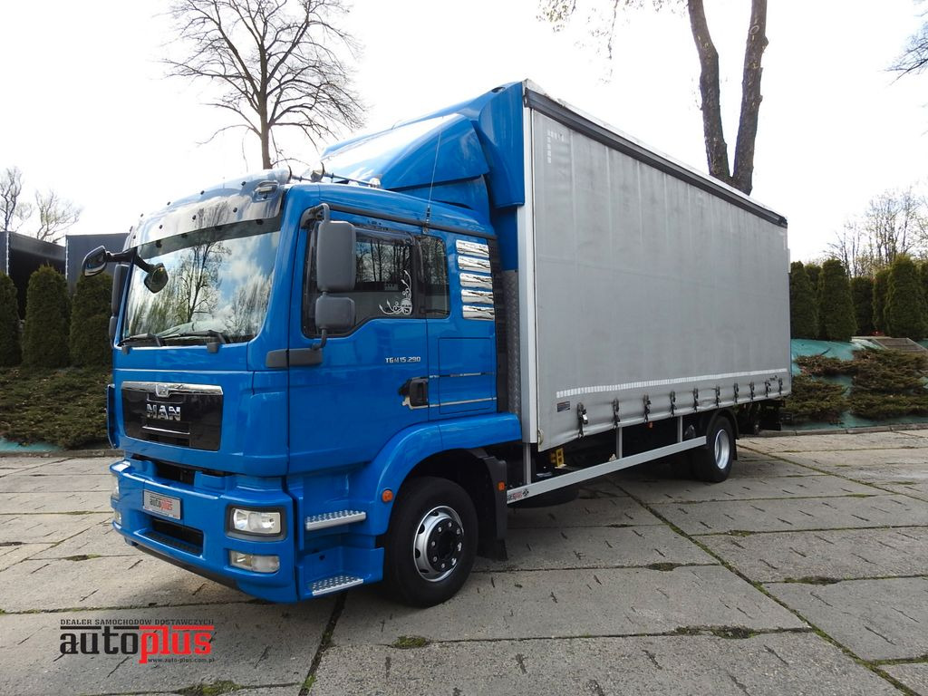 MAN TGM PRITSCHE PLANE 18 PALETTEN AUFZUG - Truk dengan terpal samping: gambar 1 MAN TGM PRITSCHE PLANE 18 PALETTEN AUFZUG - Truk dengan terpal samping: gambar 1