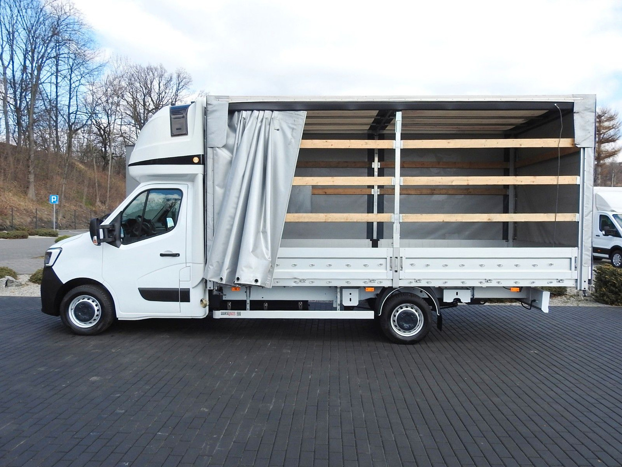 Van dengan terpal samping Renault MASTER  PRITSCHE PLANE 10 PALETTEN WEBASTO: gambar 8