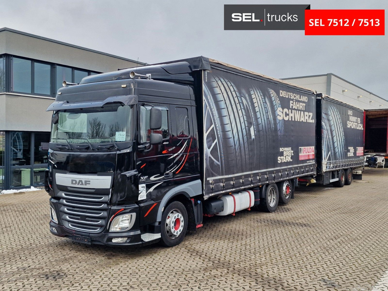DAF XF 460 FAR / ZF Intarder / Durchladezug - Truk dengan terpal samping: gambar 1 DAF XF 460 FAR / ZF Intarder / Durchladezug - Truk dengan terpal samping: gambar 1