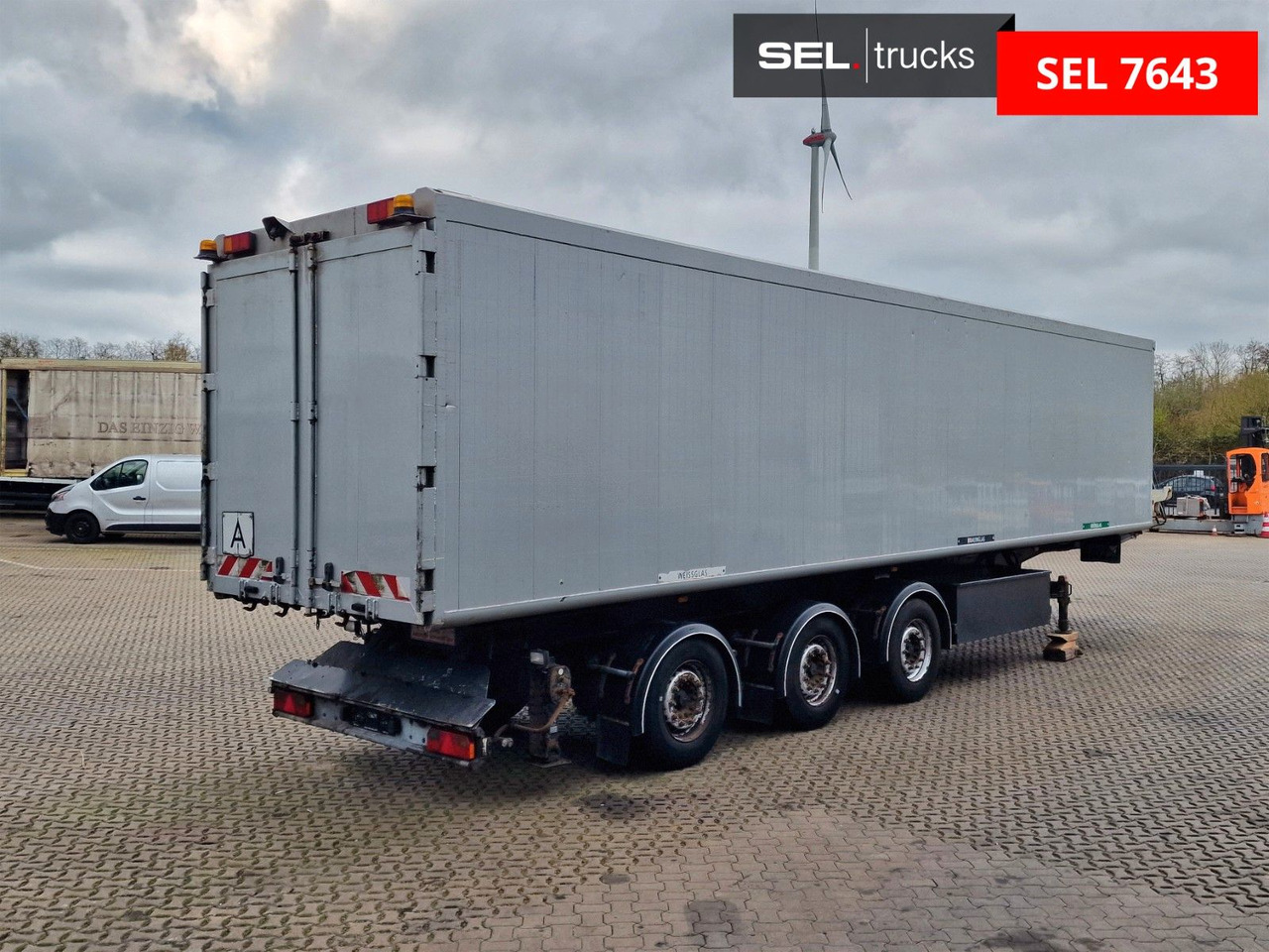 H&W HWDKSK38 / Glasrecycling / Kran / Lenkachse - Semi-trailer jungkit: gambar 5 H&W HWDKSK38 / Glasrecycling / Kran / Lenkachse - Semi-trailer jungkit: gambar 5