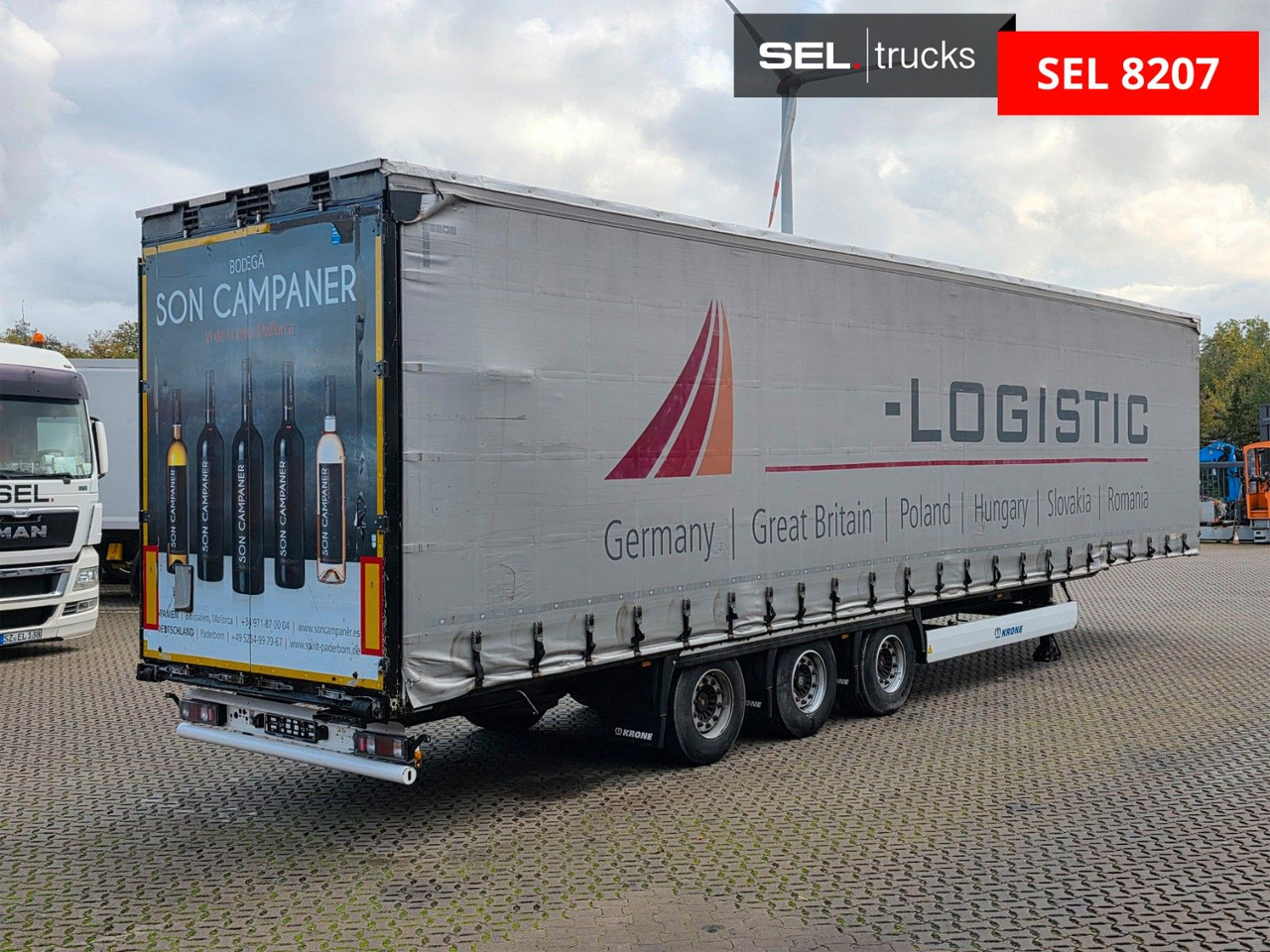 Krone SD / Hubdach / EDSCHA / Liftachse - Semi-trailer dengan terpal samping: gambar 5 Krone SD / Hubdach / EDSCHA / Liftachse - Semi-trailer dengan terpal samping: gambar 5