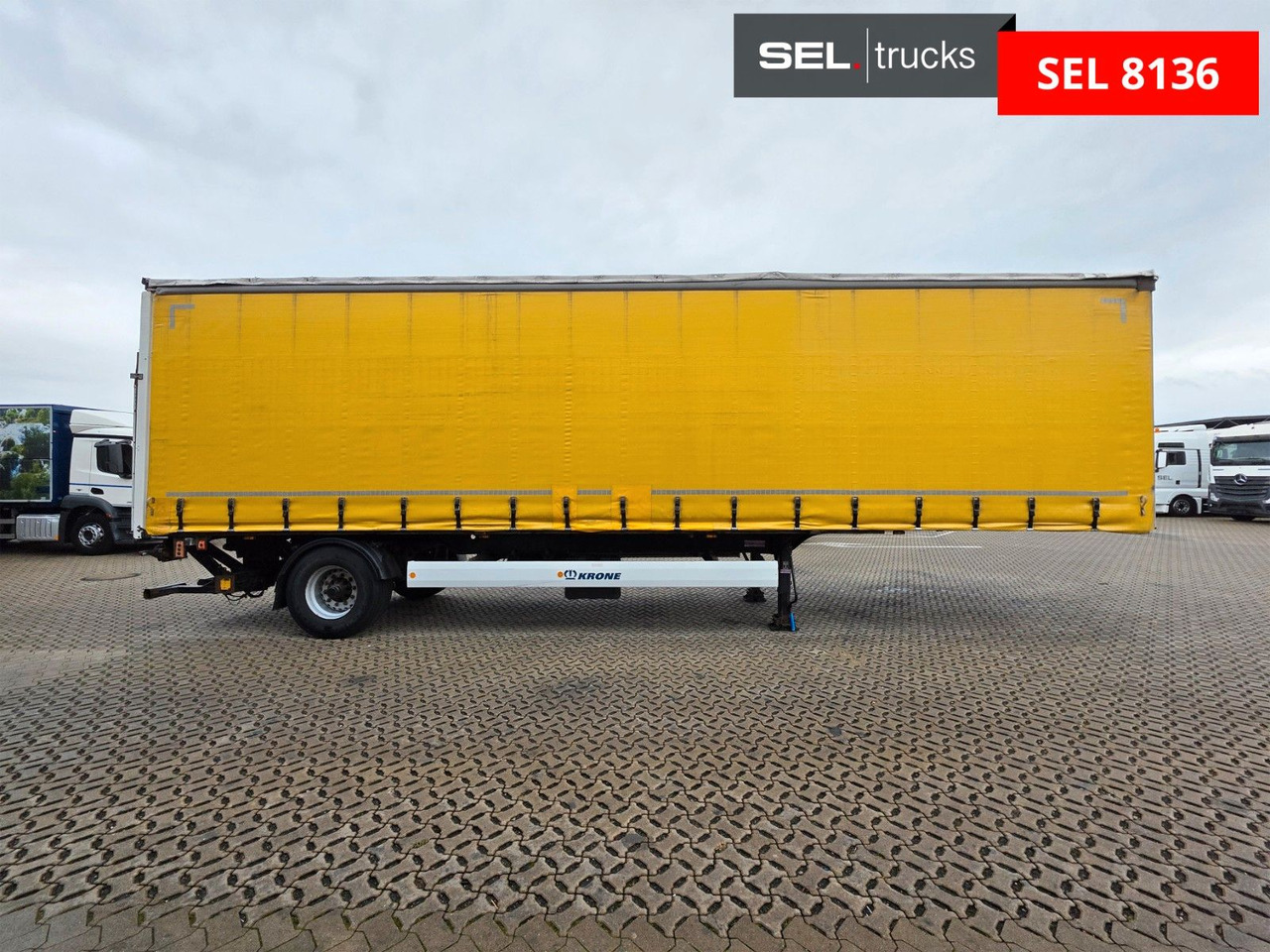 Krone SE / Ladebordwand/ Lenkachse - Semi-trailer dengan terpal samping: gambar 5 Krone SE / Ladebordwand/ Lenkachse - Semi-trailer dengan terpal samping: gambar 5