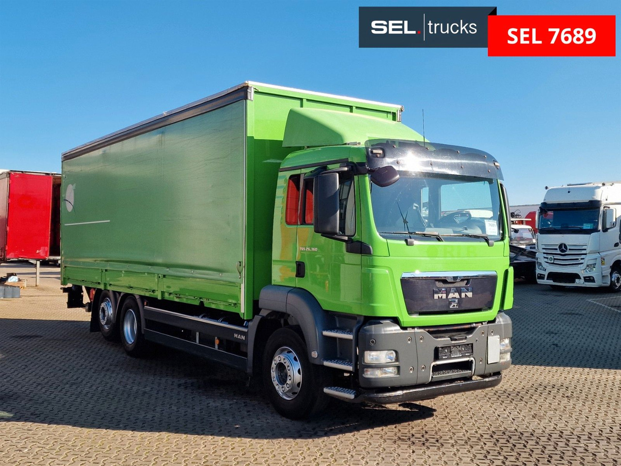 MAN TGS 26.360 6X2-2 BL / Ladebordwand / Aluklappen - Truk dengan terpal samping: gambar 3 MAN TGS 26.360 6X2-2 BL / Ladebordwand / Aluklappen - Truk dengan terpal samping: gambar 3