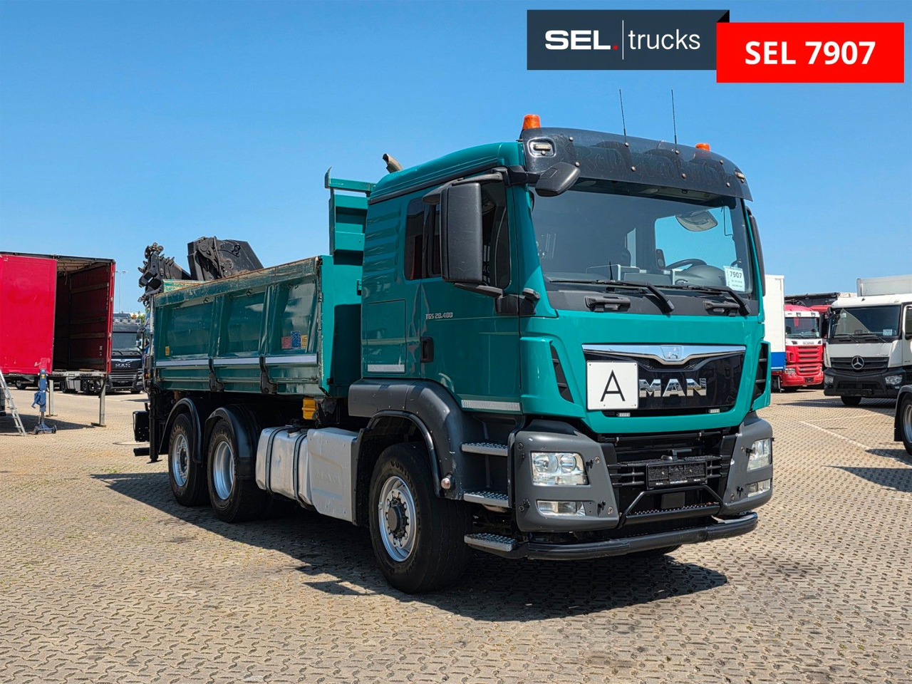 MAN TGS 28.480 6X4H-4 BL /HIAB /Fernbed. / Lenkachse - Truk jungkit, Truk derek: gambar 5 MAN TGS 28.480 6X4H-4 BL /HIAB /Fernbed. / Lenkachse - Truk jungkit, Truk derek: gambar 5