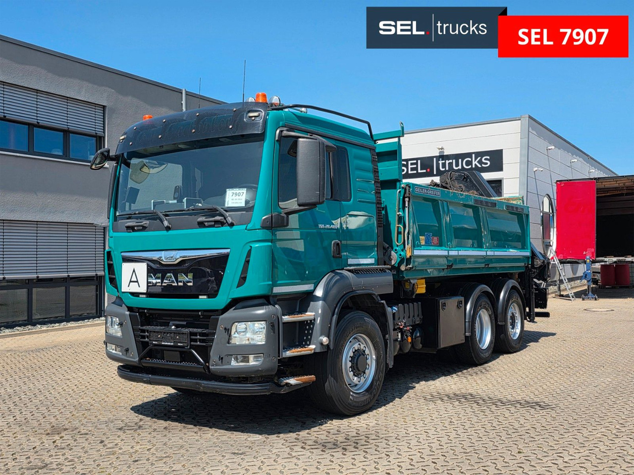 MAN TGS 28.480 6X4H-4 BL /HIAB /Fernbed. / Lenkachse - Truk jungkit, Truk derek: gambar 3 MAN TGS 28.480 6X4H-4 BL /HIAB /Fernbed. / Lenkachse - Truk jungkit, Truk derek: gambar 3