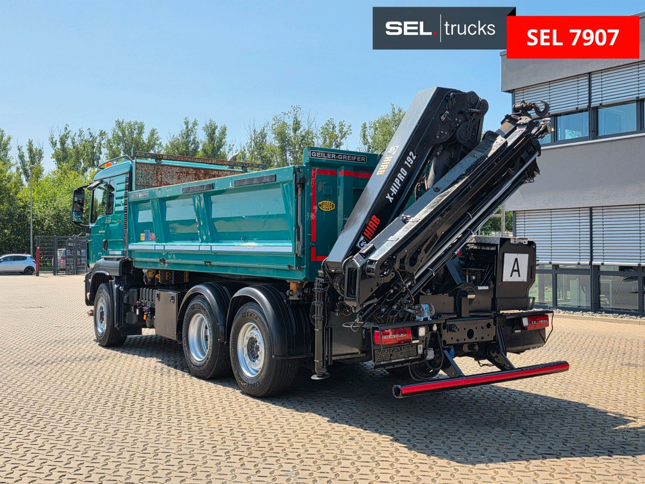 MAN TGS 28.480 6X4H-4 BL /HIAB /Fernbed. / Lenkachse - Truk jungkit, Truk derek: gambar 1 MAN TGS 28.480 6X4H-4 BL /HIAB /Fernbed. / Lenkachse - Truk jungkit, Truk derek: gambar 1