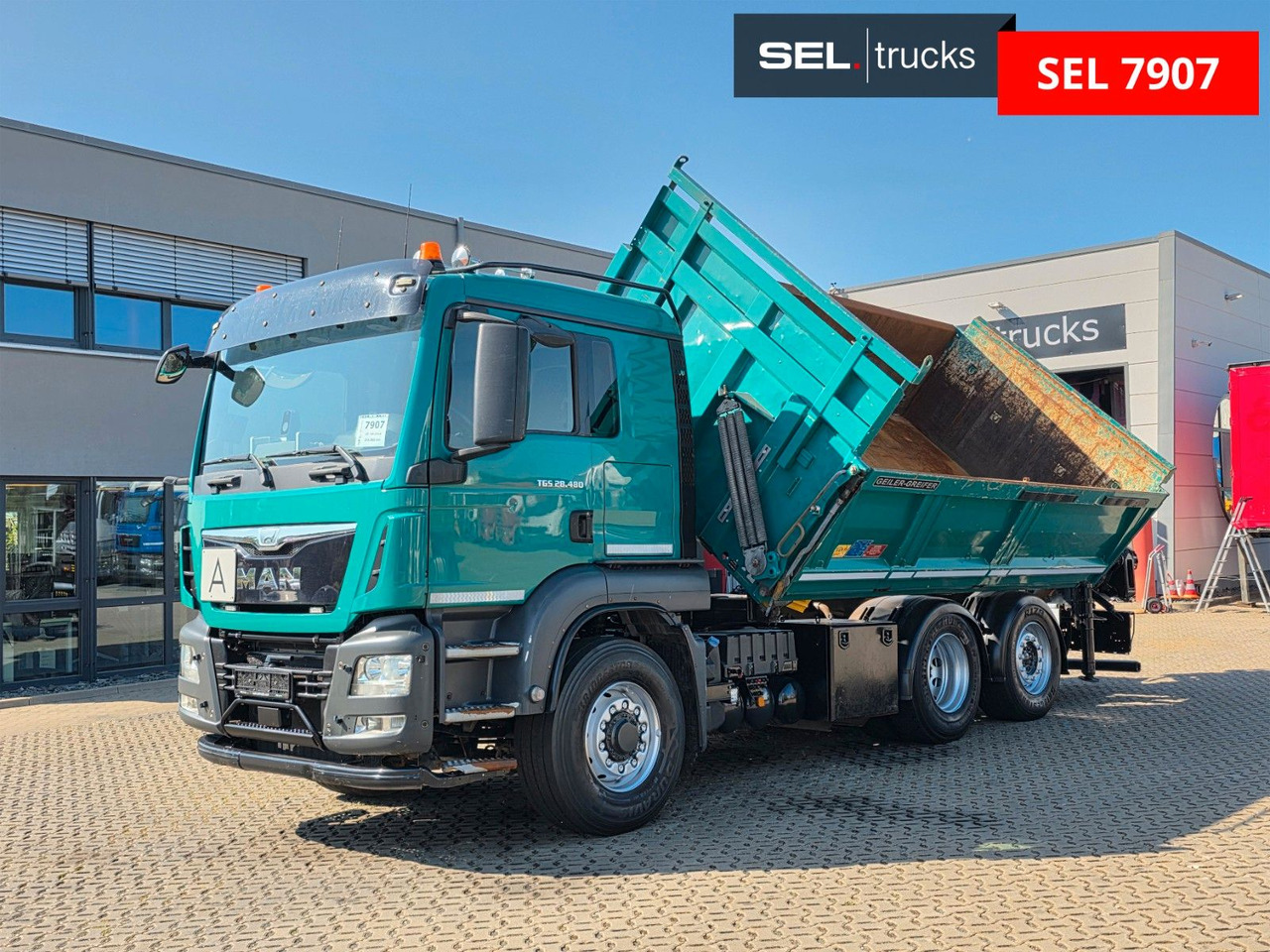MAN TGS 28.480 6X4H-4 BL /HIAB /Fernbed. / Lenkachse - Truk jungkit, Truk derek: gambar 2 MAN TGS 28.480 6X4H-4 BL /HIAB /Fernbed. / Lenkachse - Truk jungkit, Truk derek: gambar 2
