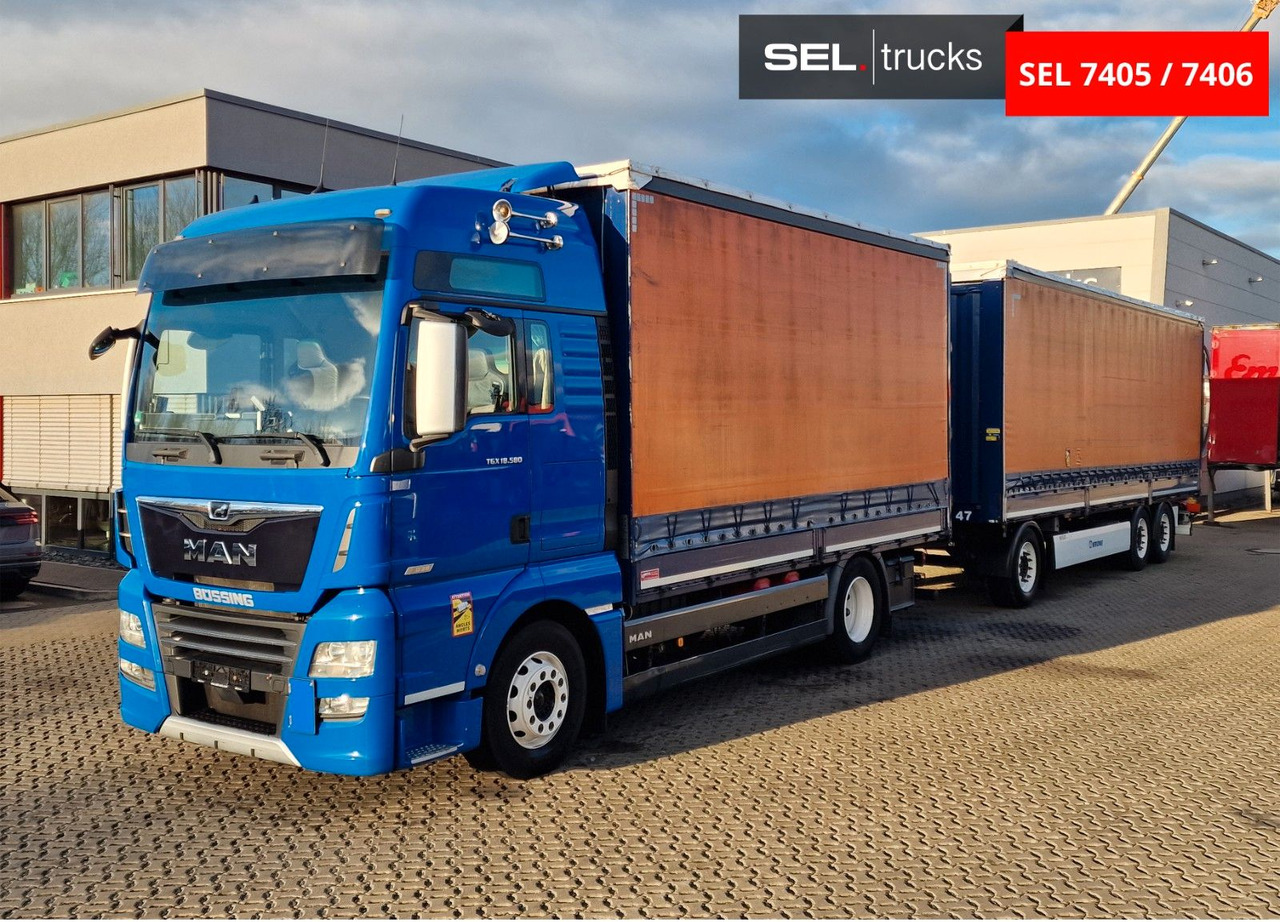 MAN TGX 18.580 4X2 LL/ Intarder/Aluklappen/Durchlade - Truk dengan terpal samping: gambar 2 MAN TGX 18.580 4X2 LL/ Intarder/Aluklappen/Durchlade - Truk dengan terpal samping: gambar 2