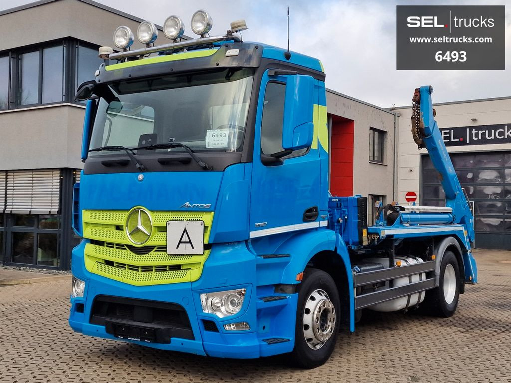 Mercedes-Benz Antos 1851 / Meiller Kipper / Standklima / Navi Mercedes-Benz Antos 1851 / Meiller Kipper / Standklima / Navi - Truk skip loader: gambar 1 Mercedes-Benz Antos 1851 / Meiller Kipper / Standklima / Navi Mercedes-Benz Antos 1851 / Meiller Kipper / Standklima / Navi - Truk skip loader: gambar 1