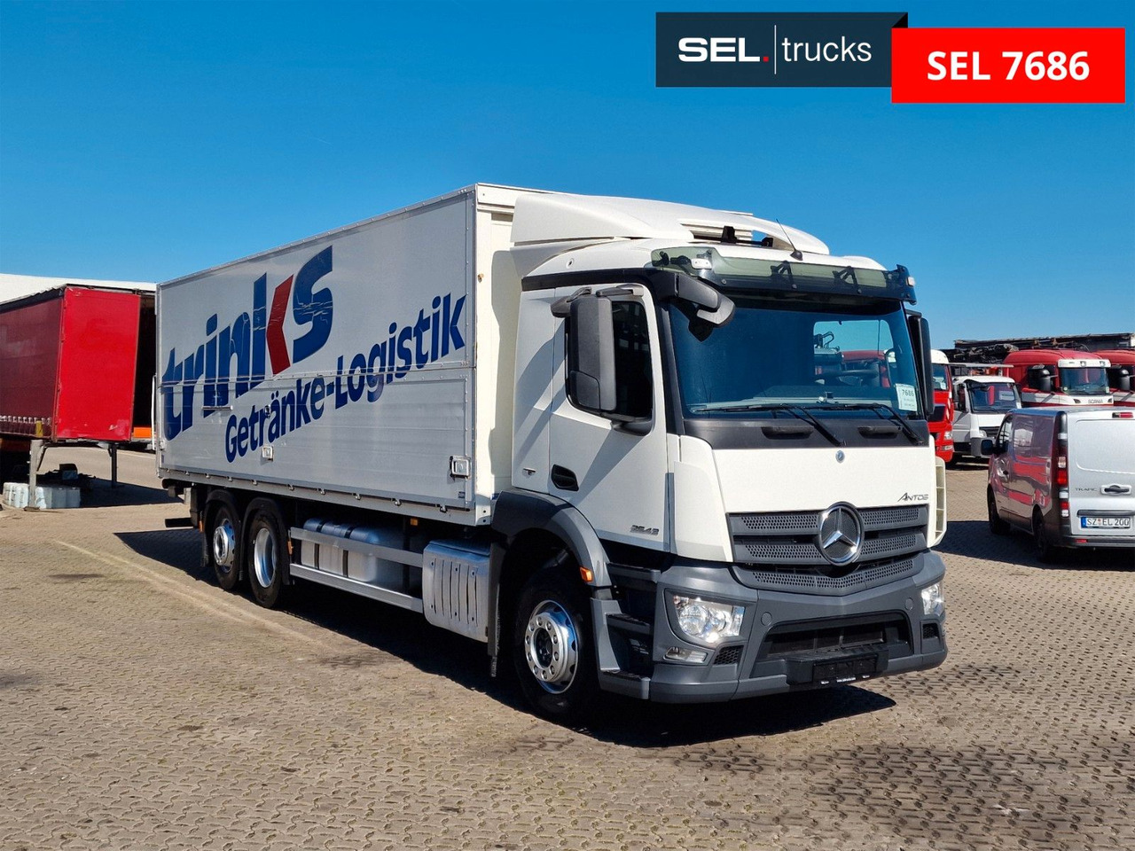 Mercedes-Benz Antos 2543 / Ladebordwand / Lenkachse /Liftachse - Truk minuman: gambar 3 Mercedes-Benz Antos 2543 / Ladebordwand / Lenkachse /Liftachse - Truk minuman: gambar 3