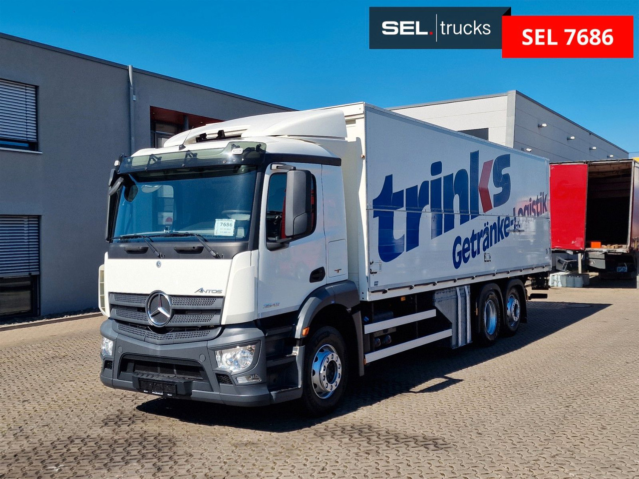 Mercedes-Benz Antos 2543 / Ladebordwand / Lenkachse /Liftachse - Truk minuman: gambar 1 Mercedes-Benz Antos 2543 / Ladebordwand / Lenkachse /Liftachse - Truk minuman: gambar 1