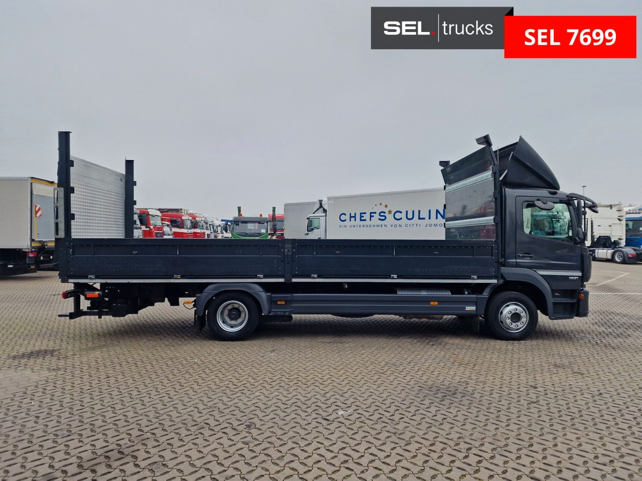 Mercedes-Benz Atego 1221 / Ladebordwand - Truk dengan terpal samping: gambar 4 Mercedes-Benz Atego 1221 / Ladebordwand - Truk dengan terpal samping: gambar 4