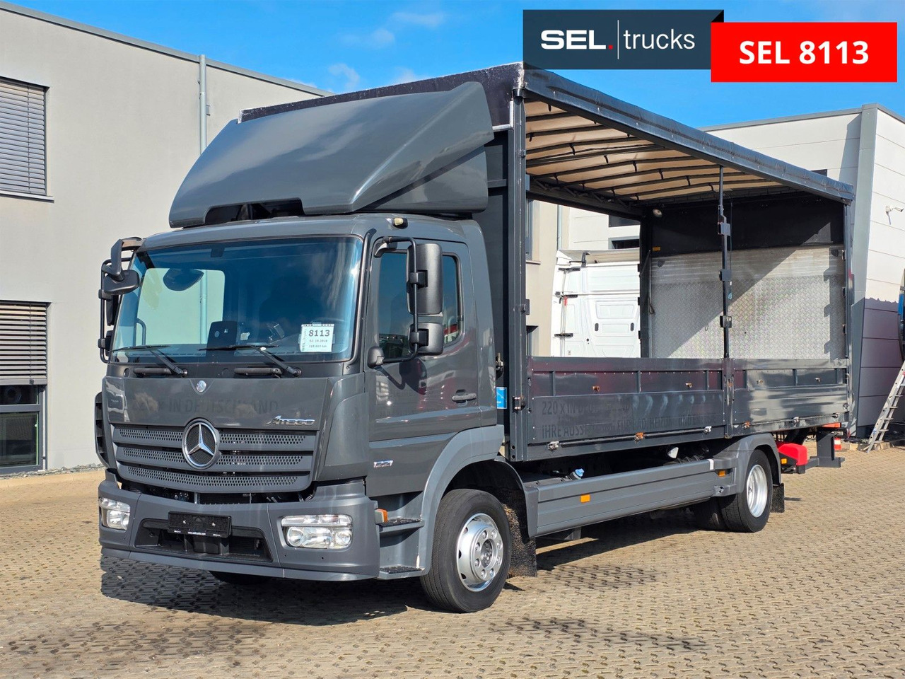Mercedes-Benz Atego 1221 / Ladebordwand / Rückfahrkamera - Truk dengan terpal samping: gambar 1 Mercedes-Benz Atego 1221 / Ladebordwand / Rückfahrkamera - Truk dengan terpal samping: gambar 1