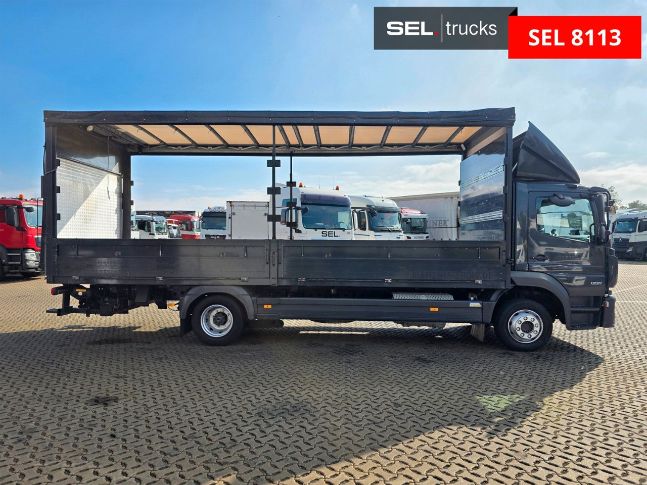 Mercedes-Benz Atego 1221 / Ladebordwand / Rückfahrkamera - Truk dengan terpal samping: gambar 4 Mercedes-Benz Atego 1221 / Ladebordwand / Rückfahrkamera - Truk dengan terpal samping: gambar 4