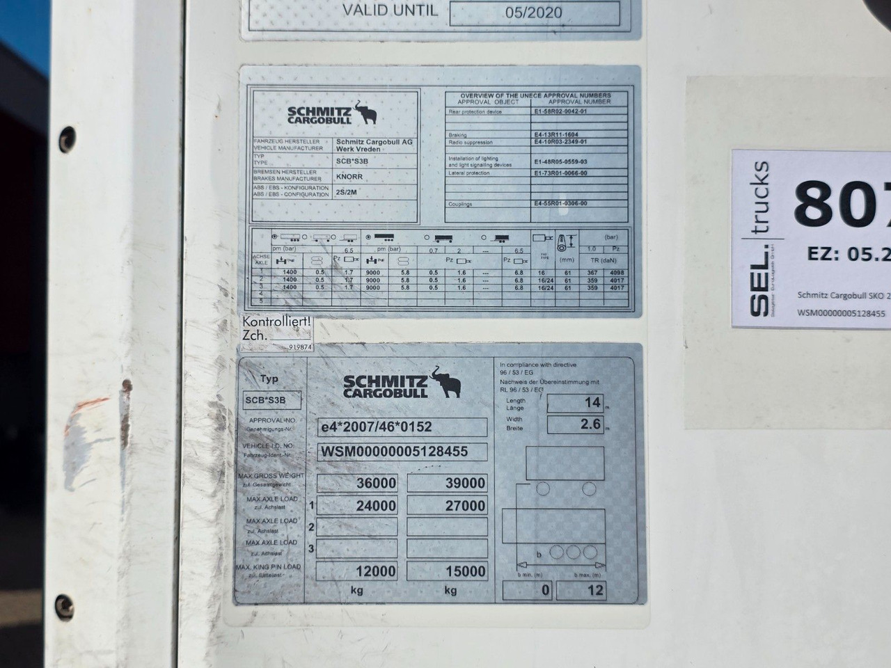 Semi-trailer berpendingin Schmitz Cargobull SKO 24/L13.4 FP 45 COOL 8/ Doppelstock: gambar 43 Semi-trailer berpendingin Schmitz Cargobull SKO 24/L13.4 FP 45 COOL 8/ Doppelstock: gambar 43