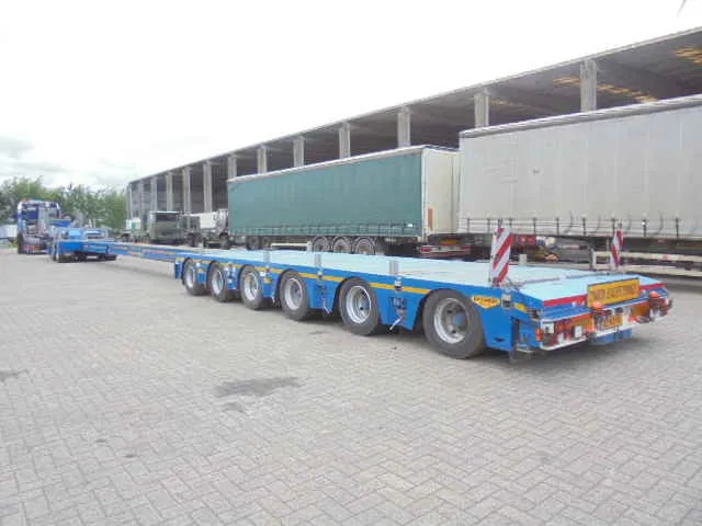 Semi-trailer low bed Broshuis 2+6 ABSD-105 SL 6+2 NL KENTEKEN: gambar 6